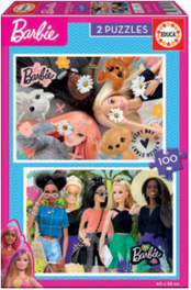 EDUCA BORRAS Barbie Puzzle 2x100 piezas