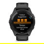 Garmin Forerunner 265 Reloj GPS Inteligente Multideporte, Negro/Gris Claro, Diseño Redondo, Pulsómetro en Muñeca, Bluetooth, Wi-Fi, Pantalla Táctil, Resistente al Agua