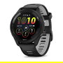 Garmin Forerunner 265 Reloj GPS Inteligente Multideporte, Negro/Gris Claro, Diseño Redondo, Pulsómetro en Muñeca, Bluetooth, Wi-Fi, Pantalla Táctil, Resistente al Agua