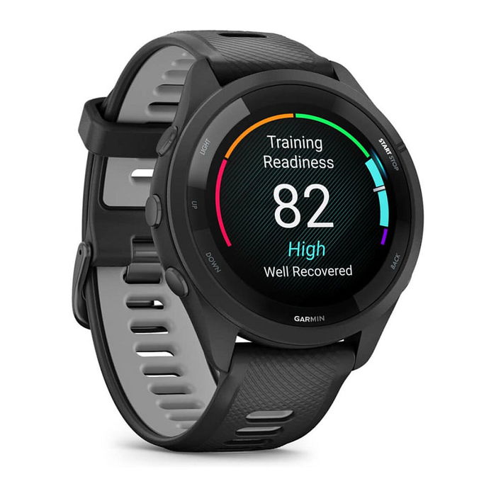 Garmin Forerunner 265 Reloj GPS Inteligente Multideporte, Negro/Gris Claro, Diseño Redondo, Pulsómetro en Muñeca, Bluetooth, Wi-Fi, Pantalla Táctil, Resistente al Agua Garmin Forerunner 265 Reloj GPS Inteligente Multideporte, Negro/Gris Claro, Diseño Redondo, Pulsómetro en Muñeca, Bluetooth, Wi-Fi, Pantalla Táctil, Resistente al Agua