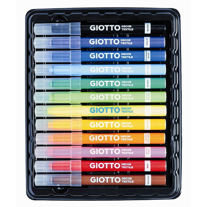 Giotto Decor Textile Colores Surtidos Estuche de 12