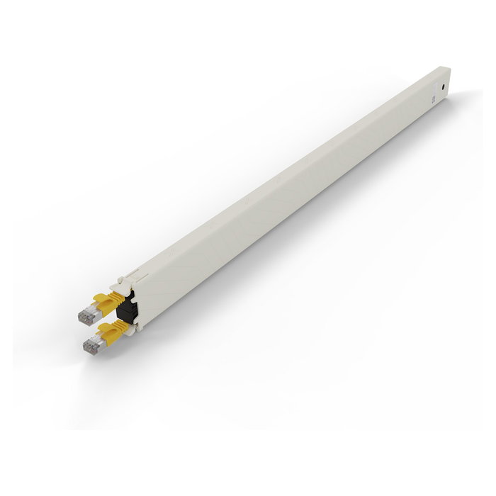 PATCHBOX Patchbox One Kupferkassette 30RU, 1.8 m, Cat. 6a U/FTP, PoE, Color Amarillo