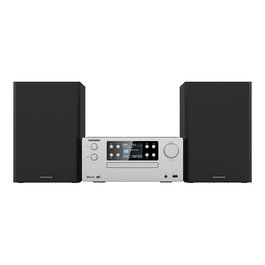 Kenwood M-925DAB-S Microcadena con Radio DAB+ y Bluetooth 5.0, USB, 50W RMS, Altavoces 2 vías, Color Negro y Plata