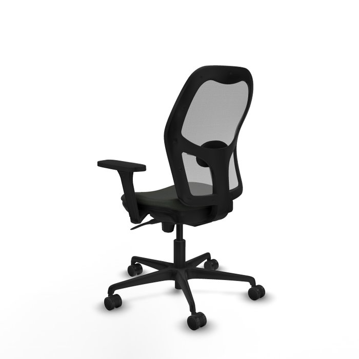 PIQUERAS Y CRESPO Silla de oficina Jorquera con mecanismo Sincro, Tela Negra y Malla Gris PIQUERAS Y CRESPO Silla de oficina Jorquera con mecanismo Sincro, Tela Negra y Malla Gris
