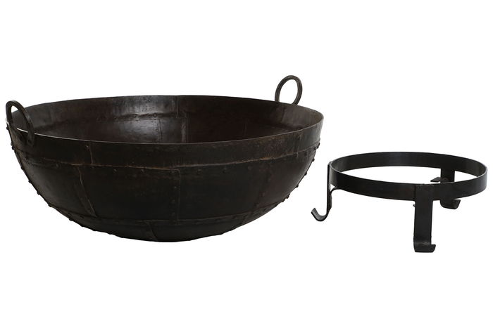 Item Home Macetero Anforas 24 Marrón Hierro 104 x 104 x 64 cm Soporte y Asas Antimanchas