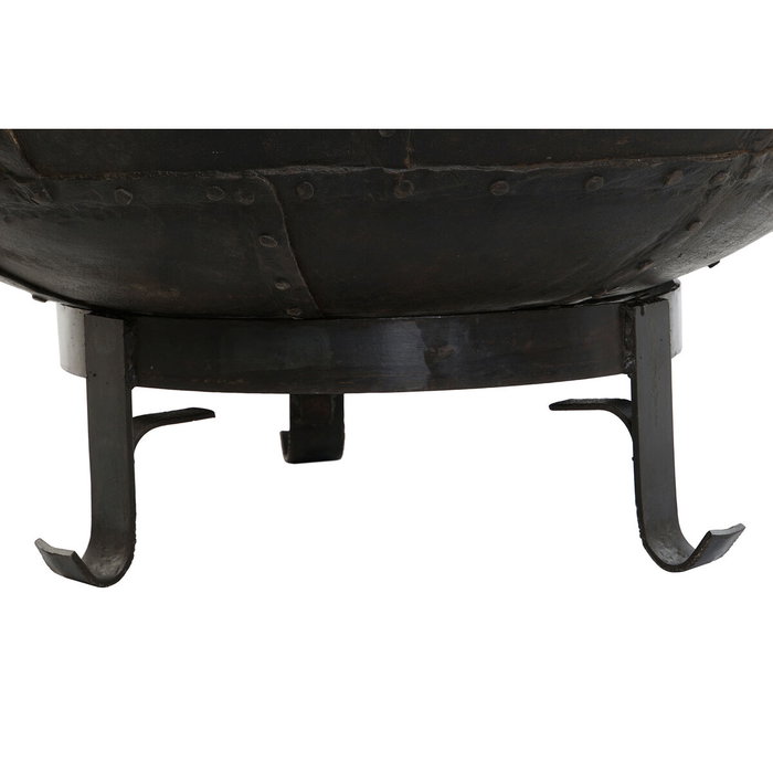 DKD Home Decor Macetero de Hierro Marrón con Soporte y Asas