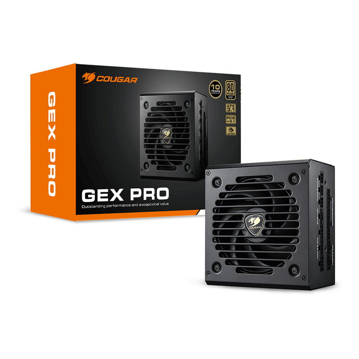 Cougar Fuente de Alimentación GEX PRO 650W ATX3.1 / 80 Plus Gold / Modular Cougar Fuente de Alimentación GEX PRO 650W ATX3.1 / 80 Plus Gold / Modular