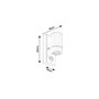 RABALUX Medina Aplique Exterior con Sensor de Movimiento Negro Mate