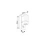 Rabalux 8834 Aplique Exterior Medina Negro Mate con Sensor IP44 GU10