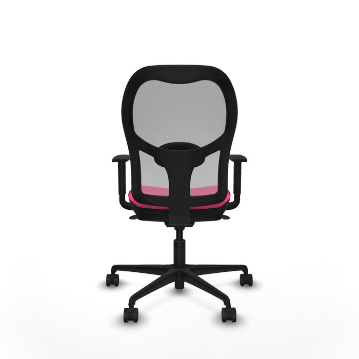 PIQUERAS Y CRESPO Silla de oficina Jorquera Rosa y Gris con Mecanismo Sincro PIQUERAS Y CRESPO Silla de oficina Jorquera Rosa y Gris con Mecanismo Sincro