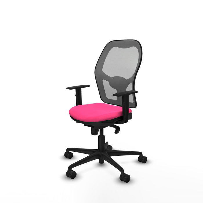 PIQUERAS Y CRESPO Silla de oficina Jorquera Rosa y Gris con Mecanismo Sincro PIQUERAS Y CRESPO Silla de oficina Jorquera Rosa y Gris con Mecanismo Sincro