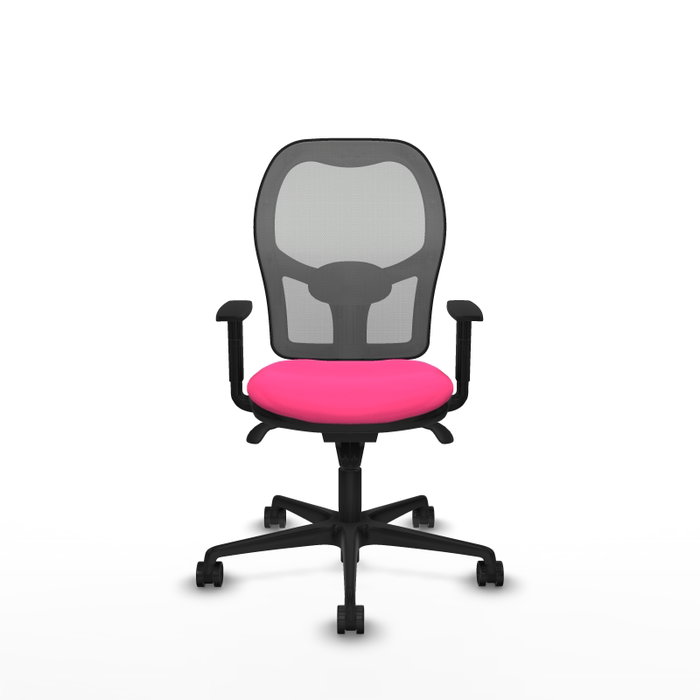 PIQUERAS Y CRESPO Silla de oficina Jorquera Rosa y Gris con Mecanismo Sincro PIQUERAS Y CRESPO Silla de oficina Jorquera Rosa y Gris con Mecanismo Sincro