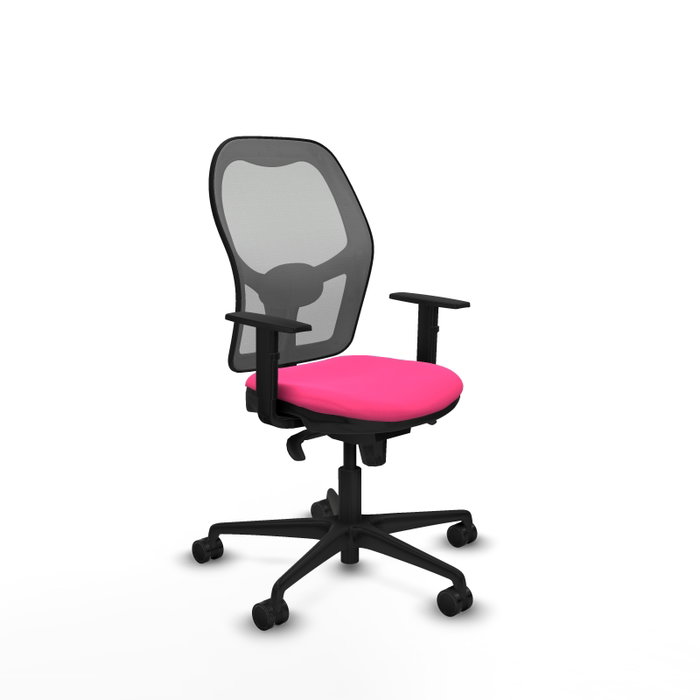 PIQUERAS Y CRESPO Silla de oficina Jorquera Rosa y Gris con Mecanismo Sincro PIQUERAS Y CRESPO Silla de oficina Jorquera Rosa y Gris con Mecanismo Sincro
