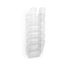 Durable Dispensador de Folletos Flexiplus 6 Compartimentos A4 Vertical Transparente