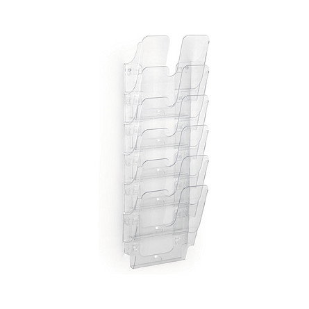 Durable Dispensador de Folletos Flexiplus 6 Compartimentos A4 Vertical Transparente Durable Dispensador de Folletos Flexiplus 6 Compartimentos A4 Vertical Transparente