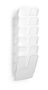 Durable Dispensador de Folletos Flexiplus 6 A4 Vertical, 23mm Capacidad, Transparente, Ref. 1700008401
