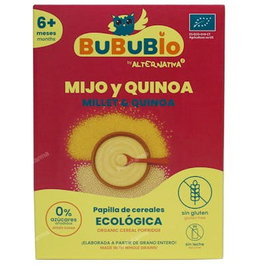 BUBUBIO Papilla de Mijo y Quinoa Bio Sin Gluten 200g