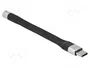 DeLOCK Cable de cinta plana FPC USB Type-C a Estéreo hembra 10 cm