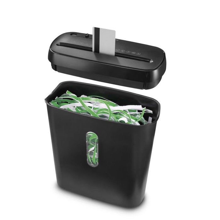 Hama Classic S61 Destructora de Papel, Corte 7 Hojas, Capacidad 8L, Negro