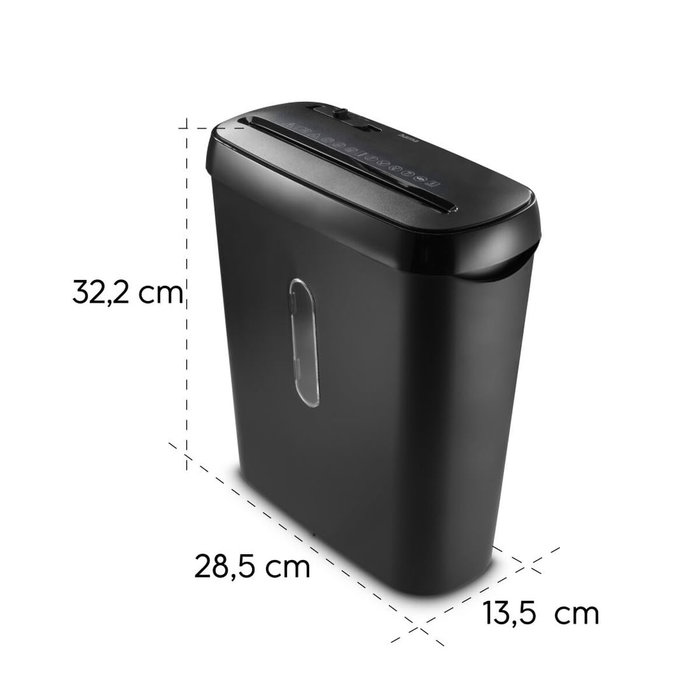 Hama Classic S61 Destructora de Papel, Corte 7 Hojas, Capacidad 8L, Negro