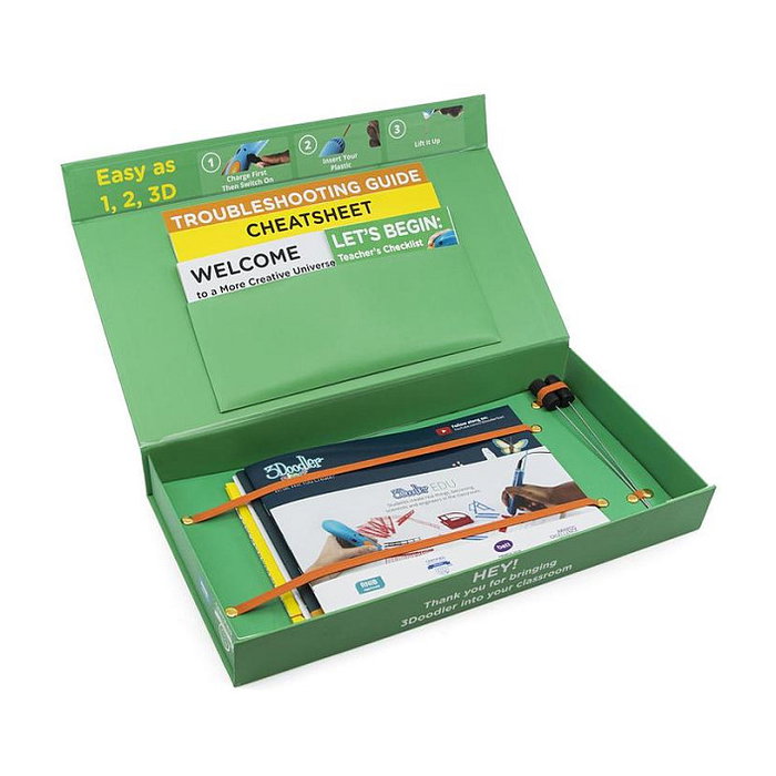 3Doodler 3Doodler Start EDU MINT 3D Stift Schulset Start Learning Pack con 12 Penes No Tóxico para Niños a Partir de 6 Años