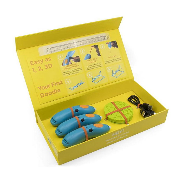 3Doodler 3Doodler Start EDU MINT 3D Stift Schulset Start Learning Pack con 12 Penes No Tóxico para Niños a Partir de 6 Años