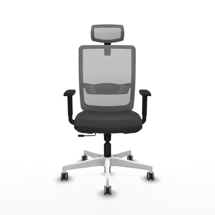 PIQUERAS Y CRESPO Silla de oficina Haches Gris con mecanismo Sincro/Traslack