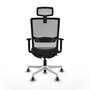 PIQUERAS Y CRESPO Silla de oficina Haches Gris con mecanismo Sincro/Traslack