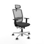 PIQUERAS Y CRESPO Silla de oficina Haches Gris con mecanismo Sincro/Traslack