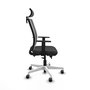 PIQUERAS Y CRESPO Silla de oficina Haches Gris con mecanismo Sincro/Traslack