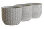 DKD Home Decor Macetero Gris Cemento 14 x 12 x 14 cm (6 Unidades)