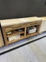 DKD Home Decor Consola de Madera Reciclada y Mango con Ruedas