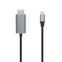 Aisens Cable A109-0394 USB-C a DisplayPort 4K@60Hz - Conector Macho USB-C a Macho DisplayPort, 27W PD, 80cm Negro