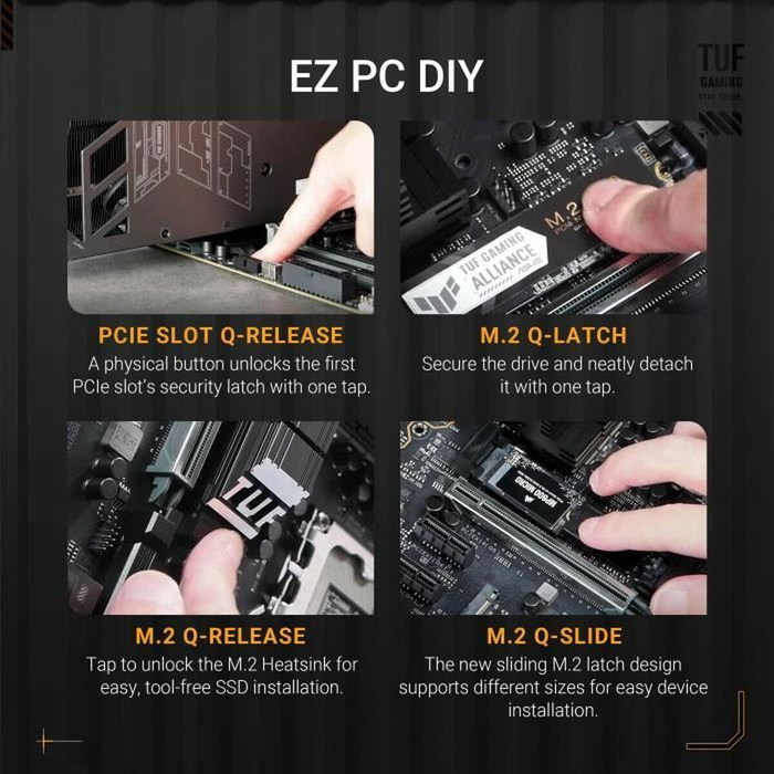 ASUS TUF GAMING Z890-PLUS WIFI LGA 1851 DDR5 ATX Negro ASUS TUF GAMING Z890-PLUS WIFI LGA 1851 DDR5 ATX Negro