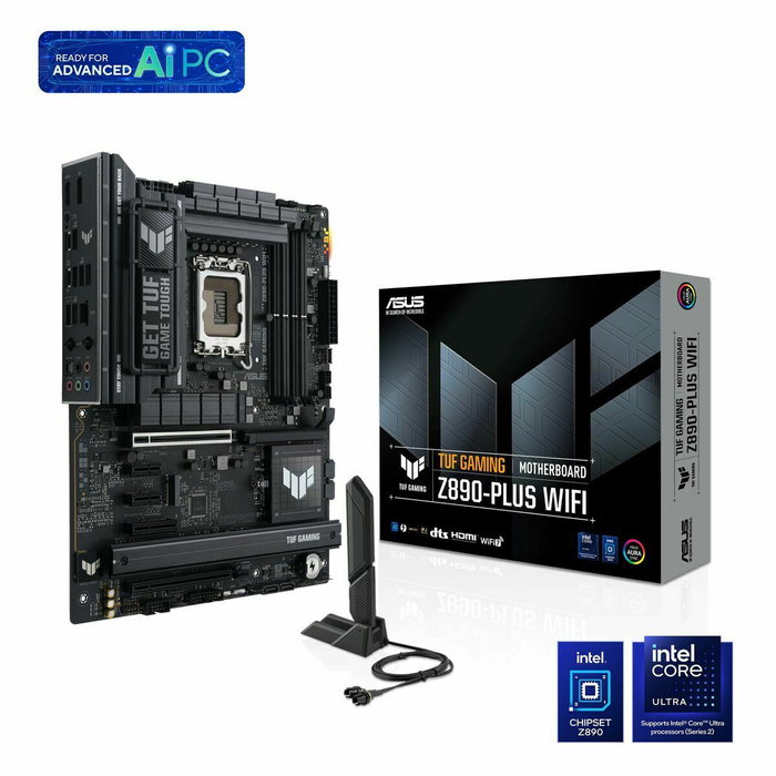 ASUS TUF GAMING Z890-PLUS WIFI LGA 1851 DDR5 ATX Negro ASUS TUF GAMING Z890-PLUS WIFI LGA 1851 DDR5 ATX Negro