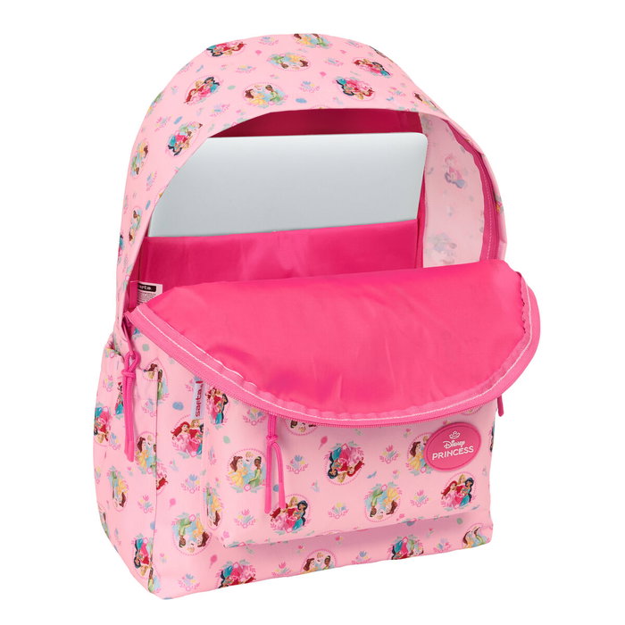 Mochila Escolar Disney Princess Rosa 31 x 43 x 13 cm