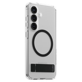 PanzerGlass Funda Transparente con Soporte y Carga Inalámbrica Qi para Samsung Galaxy S25