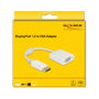 DeLOCK Adaptador DisplayPort 1.2 a VGA Blanco, 61007