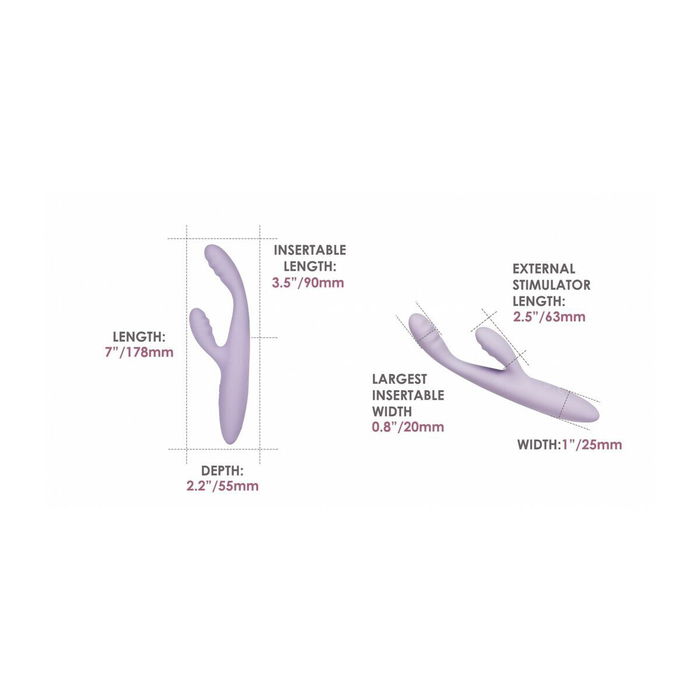 Vibrador Doble Estimulación Svakom Lila