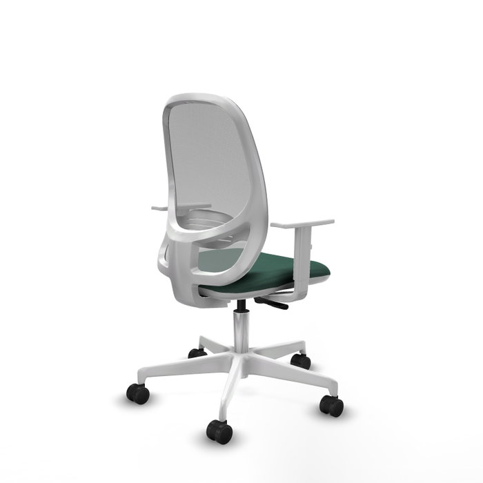 PIQUERAS Y CRESPO Silla de oficina Cilanco, Mecanismo Sincro, Verde botella y Gris PIQUERAS Y CRESPO Silla de oficina Cilanco, Mecanismo Sincro, Verde botella y Gris