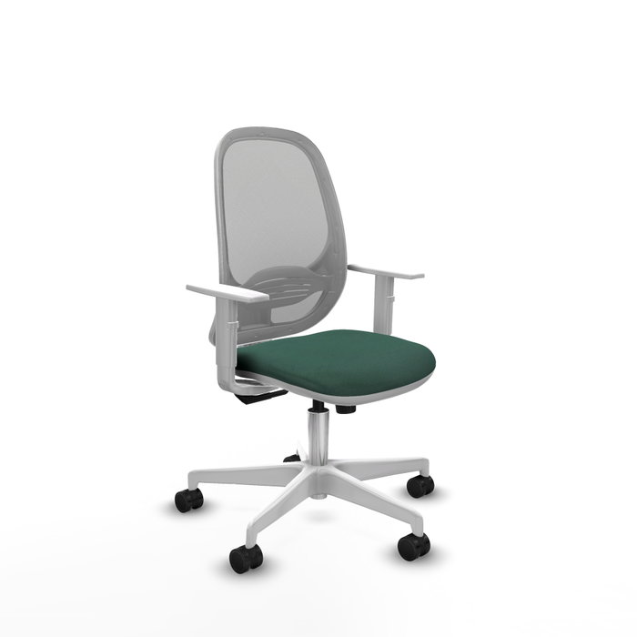 PIQUERAS Y CRESPO Silla de oficina Cilanco, Mecanismo Sincro, Verde botella y Gris PIQUERAS Y CRESPO Silla de oficina Cilanco, Mecanismo Sincro, Verde botella y Gris