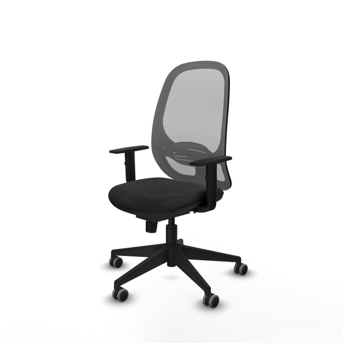 PIQUERAS Y CRESPO Silla de oficina Cilanco con mecanismo Sincro, Negro y Gris PIQUERAS Y CRESPO Silla de oficina Cilanco con mecanismo Sincro, Negro y Gris