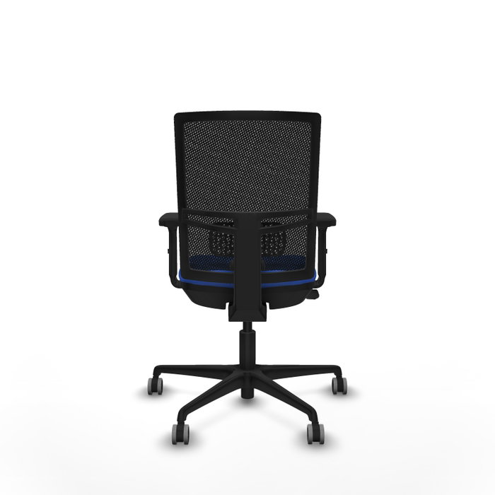 PIQUERAS Y CRESPO Silla de oficina Yunquera con mecanismo Sincro/Traslack, Tela Azul y Malla Negra PIQUERAS Y CRESPO Silla de oficina Yunquera con mecanismo Sincro/Traslack, Tela Azul y Malla Negra