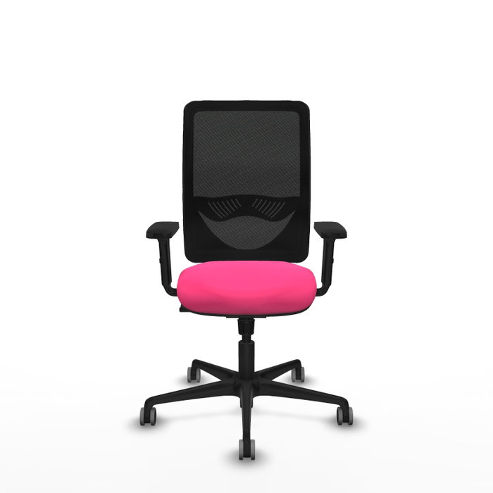 PIQUERAS Y CRESPO Silla de oficina Zulema Rosa y Negro con Mecanismo Sincro PIQUERAS Y CRESPO Silla de oficina Zulema Rosa y Negro con Mecanismo Sincro