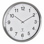 TFA 60.3548.02 Reloj de pared XXL con control por radio y marco de aluminio cepillado