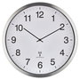 TFA 60.3548.02 Reloj de pared XXL con control por radio y marco de aluminio cepillado
