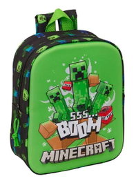 Safta Mochila Guardería 3D Minecraft 22x27x10 cm
