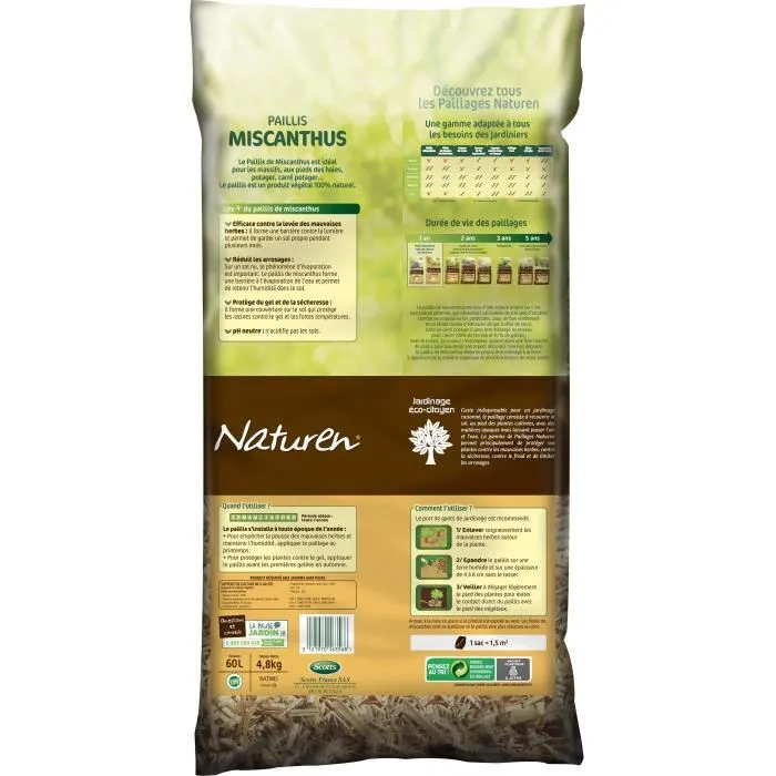 Naturen Mantillo Miscanthus 60L