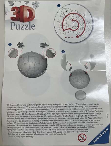 Ravensburger Puzzle 3D 72 piezas Stitch de Disney con orejas, Figura 3D de 17.5 cm