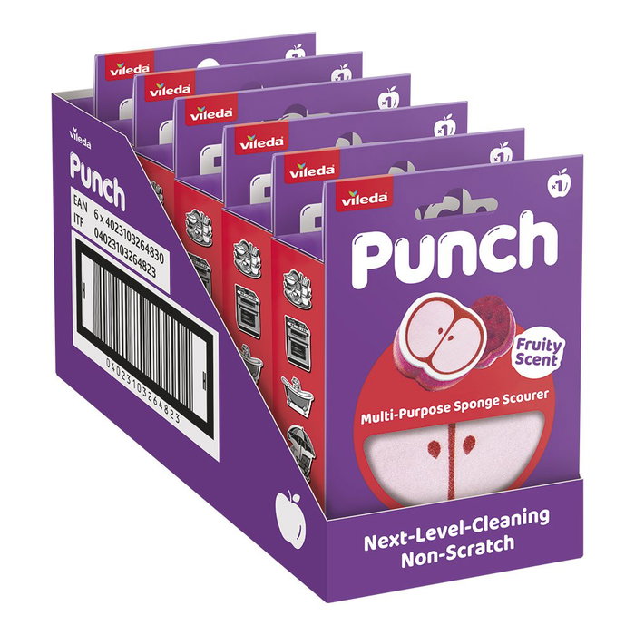 Vileda Estropajo Perfumado Punch Manzana